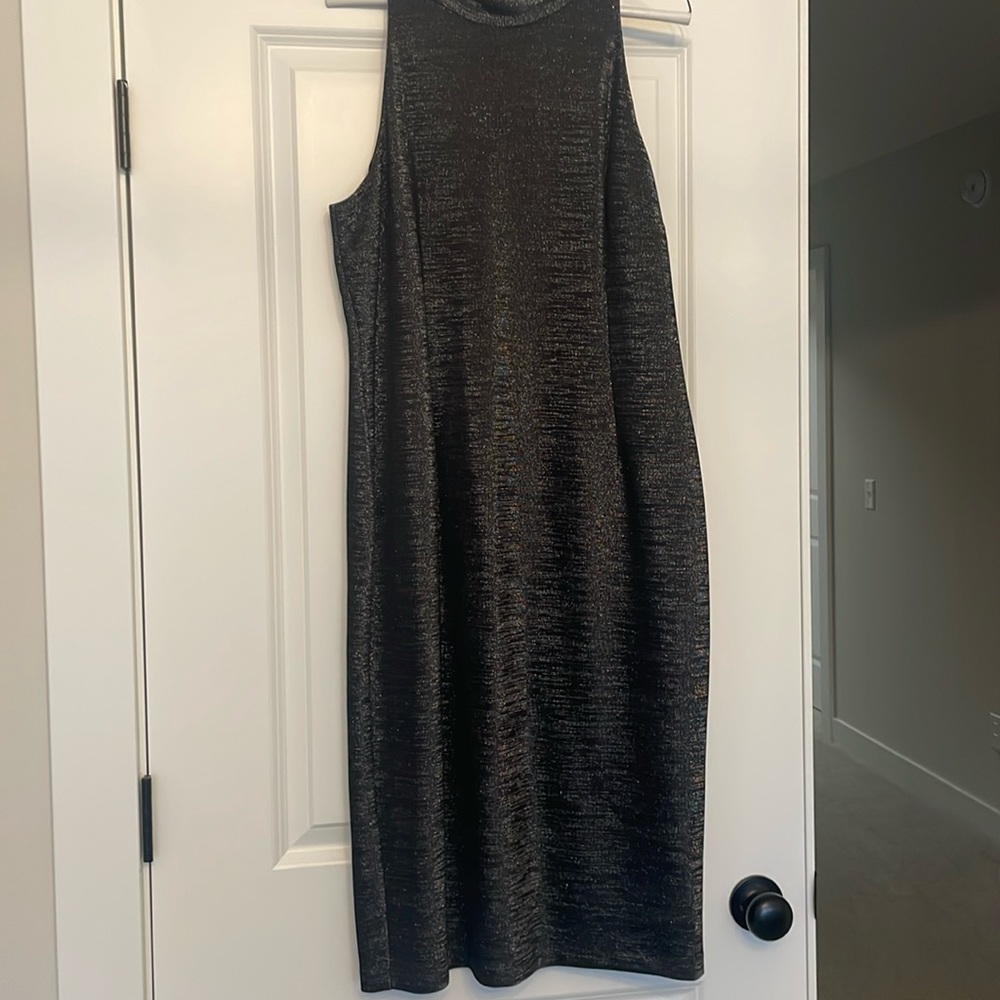 Adrianna Papell sparkly black dress in perfect condition